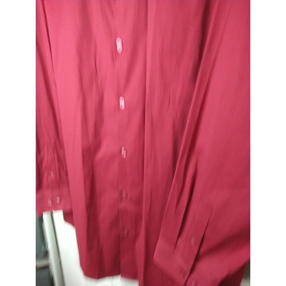 $ Structure Men's XXL Shirt Red Modern Fit Collared Button Long Sleeve - Picture 4 of 9